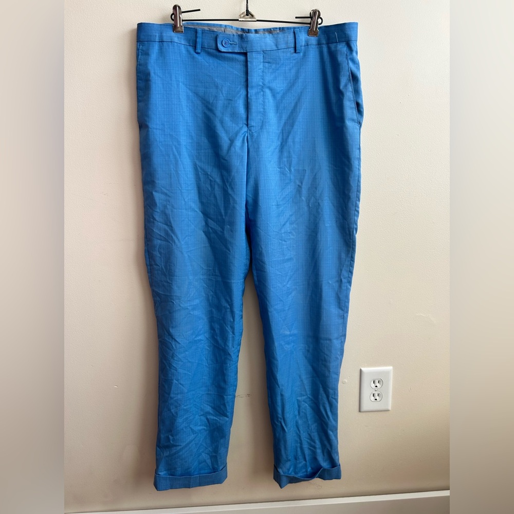 Lineage Mens Light Blue Dress Pants 38L